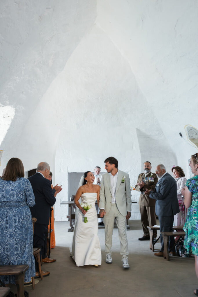 editorial wedding photos at Gorey castle month Orgueil castle jersey Channel Islands, church ceremony, storytelling, candid, documentary, editorial